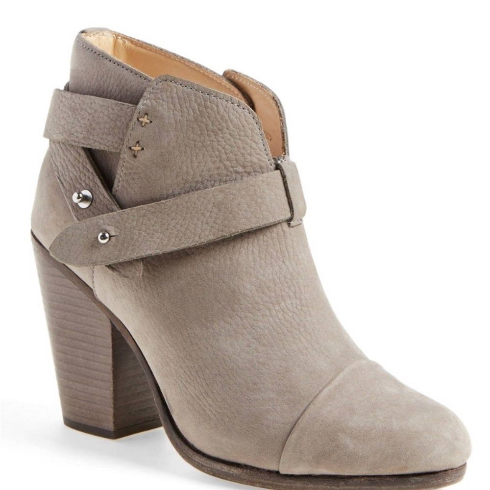 Rag & Bone Harrow Nubuck Leather Ankle Heel Booties